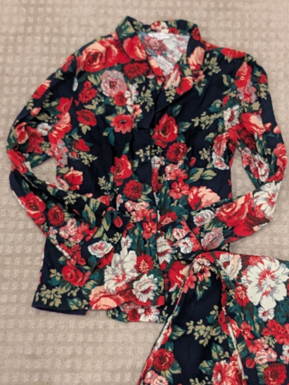 Brooks Brothers 2-pc Floral Pajama Set - Women's sz M - Picture 2 of 6